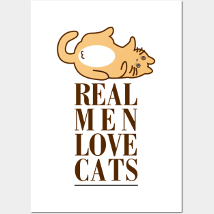 Real Men Love Cats Posters and Art